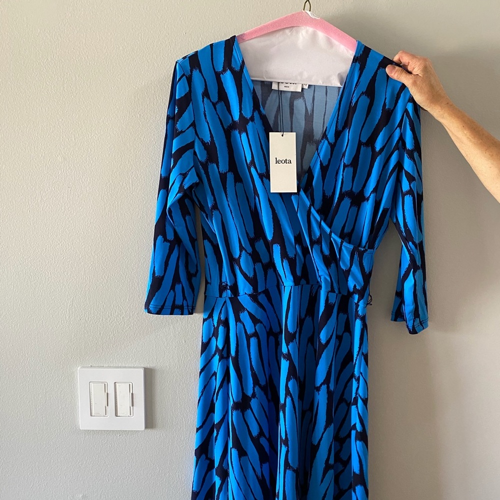 Brand New With Tags Leota faux wrap dress
